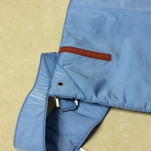 Preowned Prada Nylon Backpack in Baby Blue - Picture 4 of 8